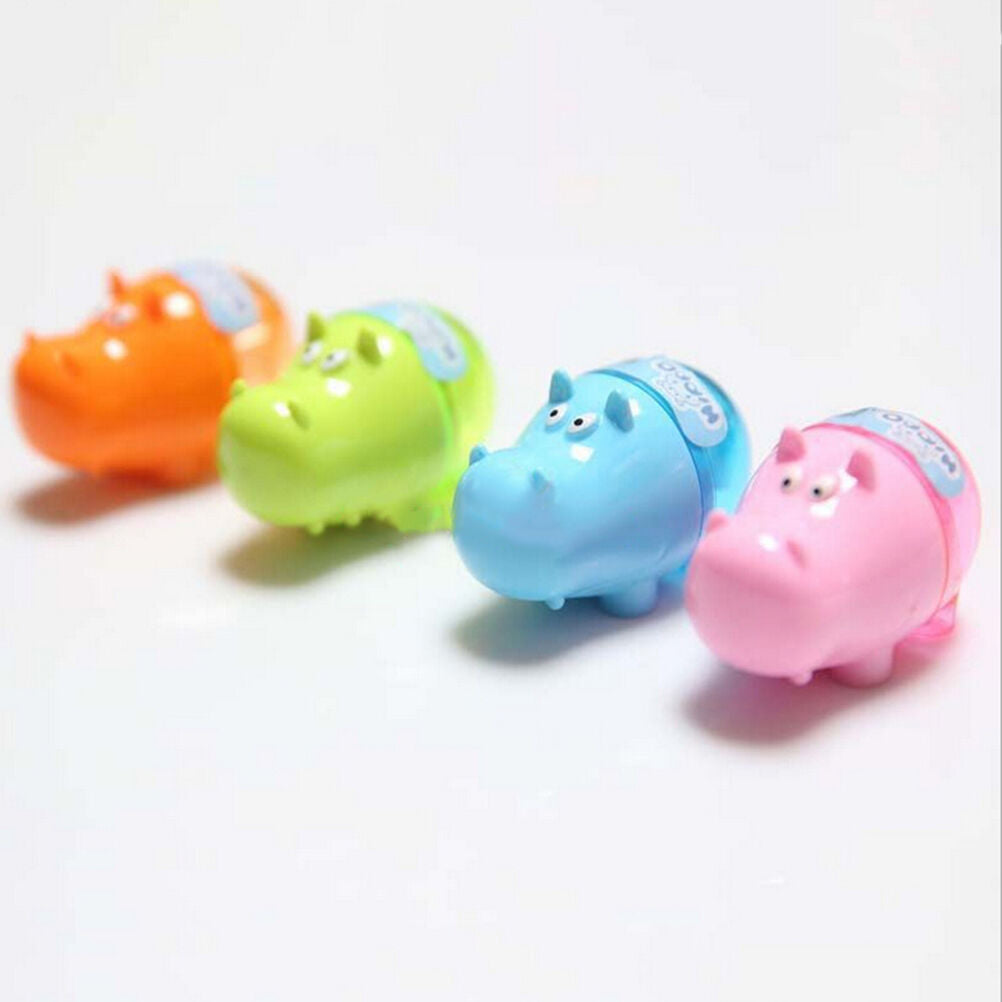 Stationery Hippo Pencil Sharpener with Two Students Kids BD.l8