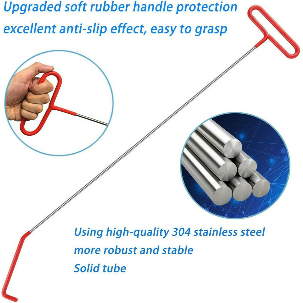 12Pcs Long Reach Grabber with Air Wedge Bag Pump Non Marring Wedge for Car Tool