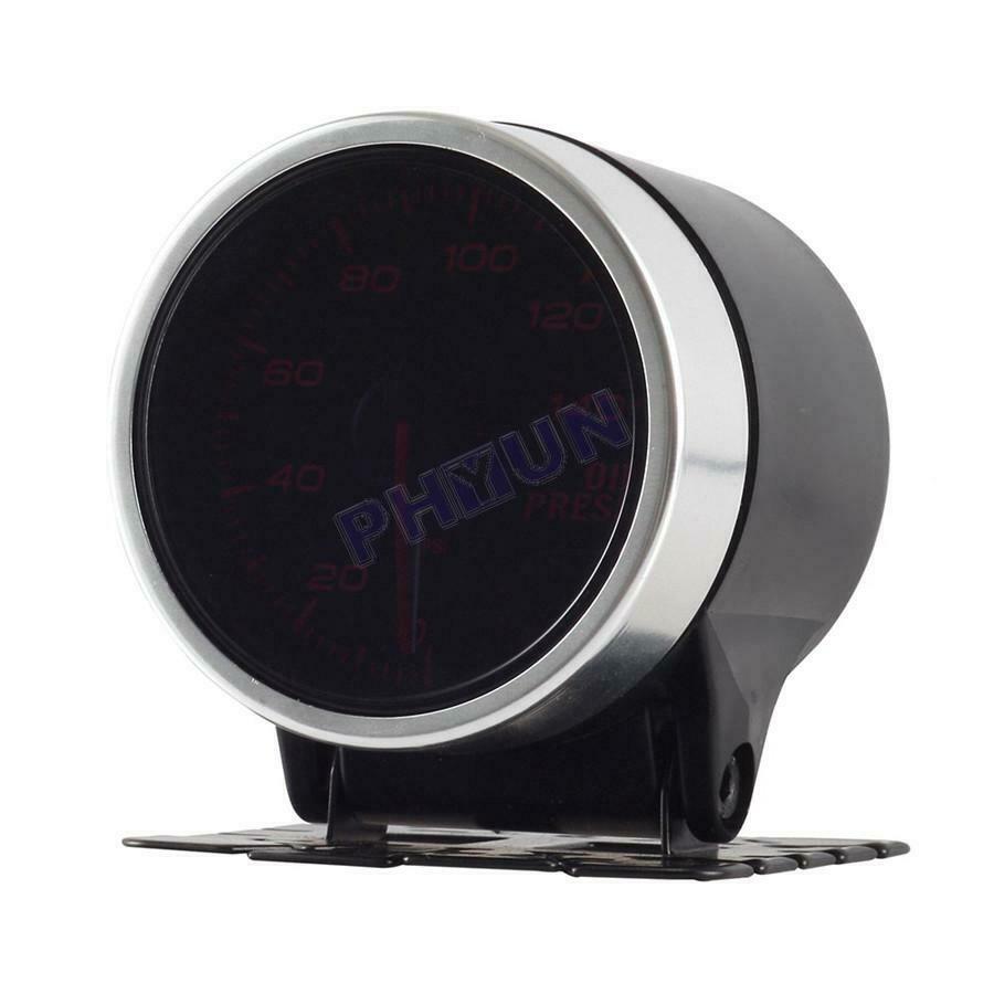 2 Inch Oil Pressure Meter 0-10 Bar w/ Electronic Sensor Smoke Lens Universal