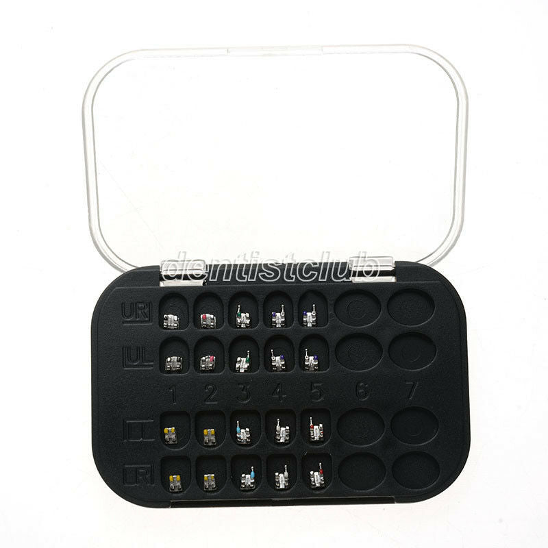 20XAZDENT Dental Metal Orthodontic Brackets Braces MIM Mini Roth.022 Hooks 3 4 5