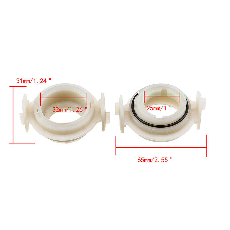 2x H7 LED Headlight Bulb Adapter Holder White forÂ BMW E46 3Series 325i 330i