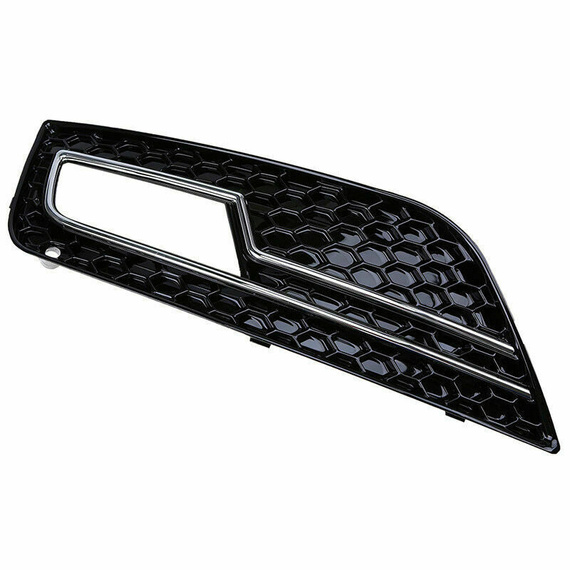 Chrome Left Side Front Bumper Fog Light Grille Grill Fit Audi A4 B8 2013-2016 15