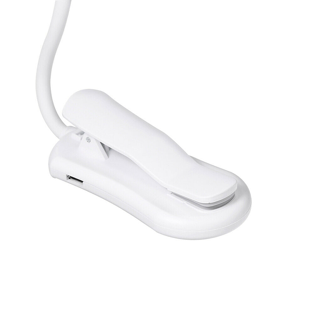 New USB Light Flexible Clip Reading Night Light Table Lamp Desk Bedside Lantern