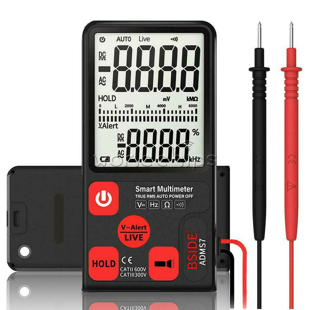 ADMS7 LCD Digital Voltmeter Ammeter Ohm Meter Multimeter Voltage AC DC Tester