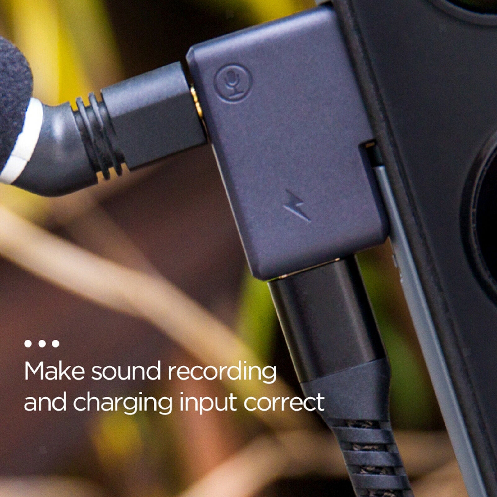 Dual USB-C 3.5mm Input Audio Mic Adapter for Insta360   X2,Easy to Install and
