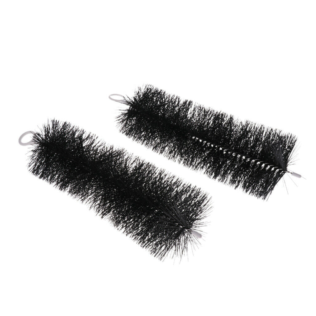 2pcs Useful Fish Filter Brushes For Fish Tank Cleaning Brush 40cm-Black