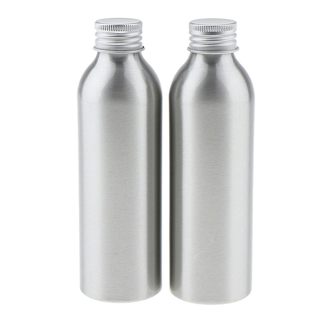 4pcs Empty Aluminum Bottle Toner Lotion Makeup Cosmetic Storage Containers