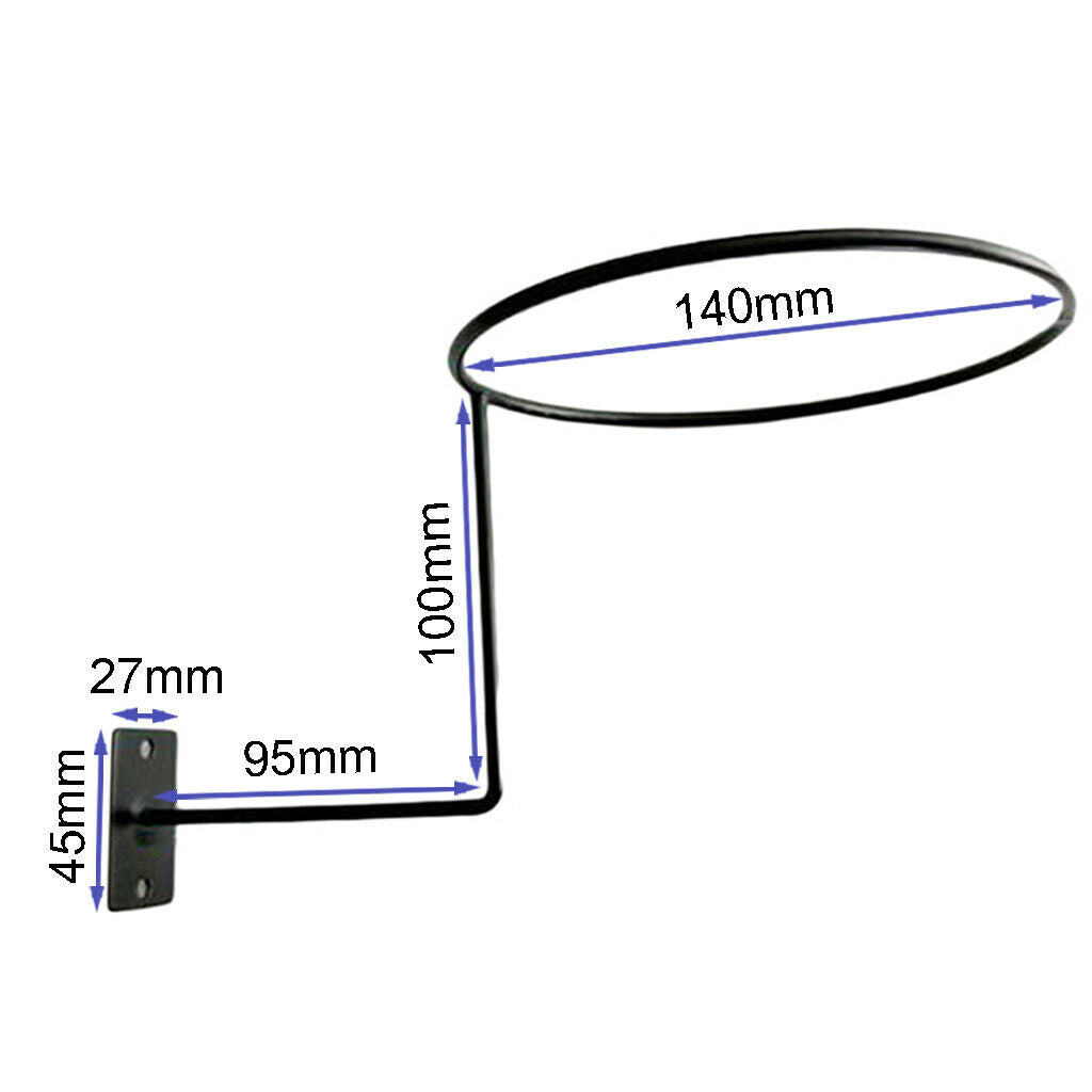 3 Pieces Anti-corrosion Heavy Duty Metal Helmet Holder Rack Hanger for Hat