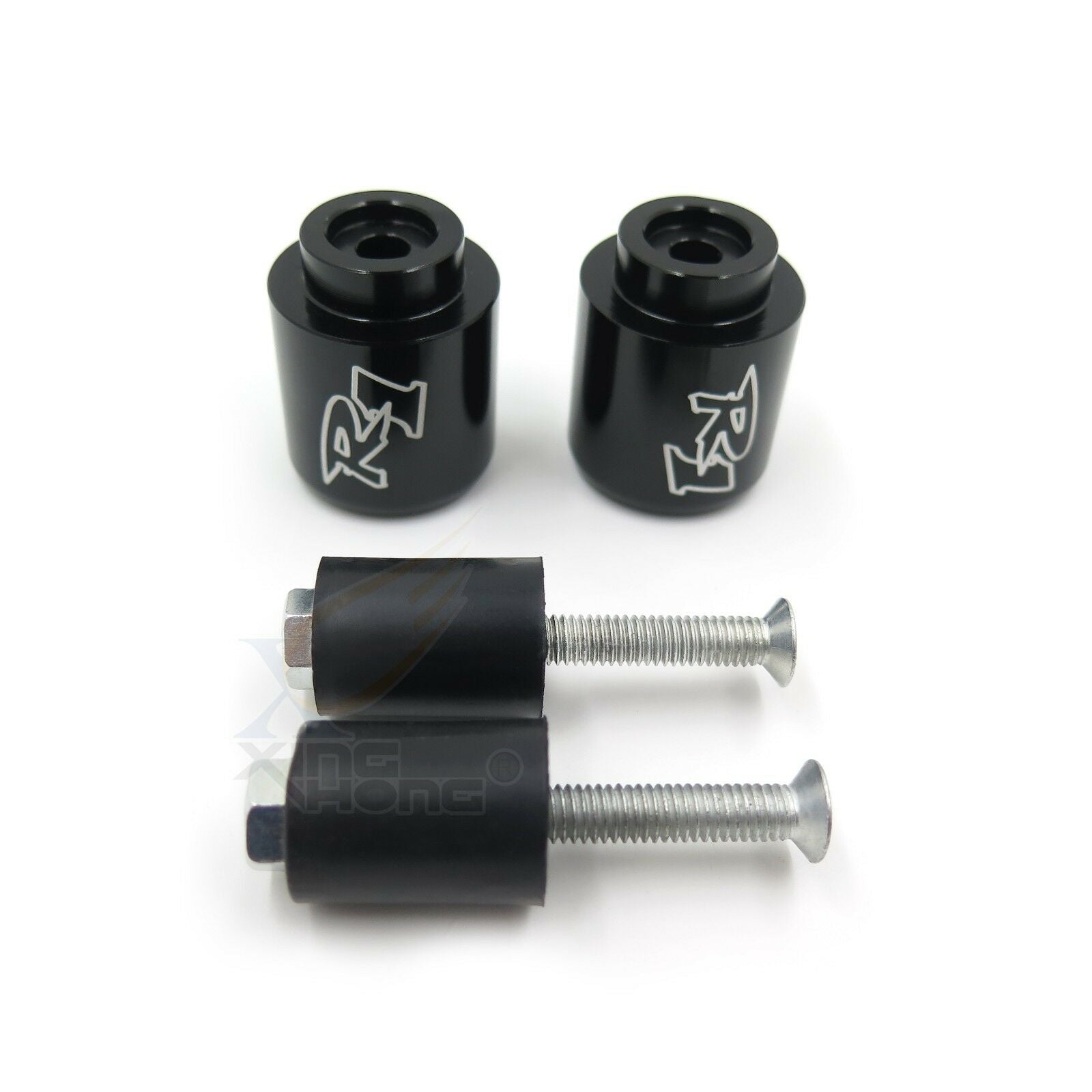 Black Bar Ends Rubber For Yamaha YZF R1 98-12 YZF R6 06-12