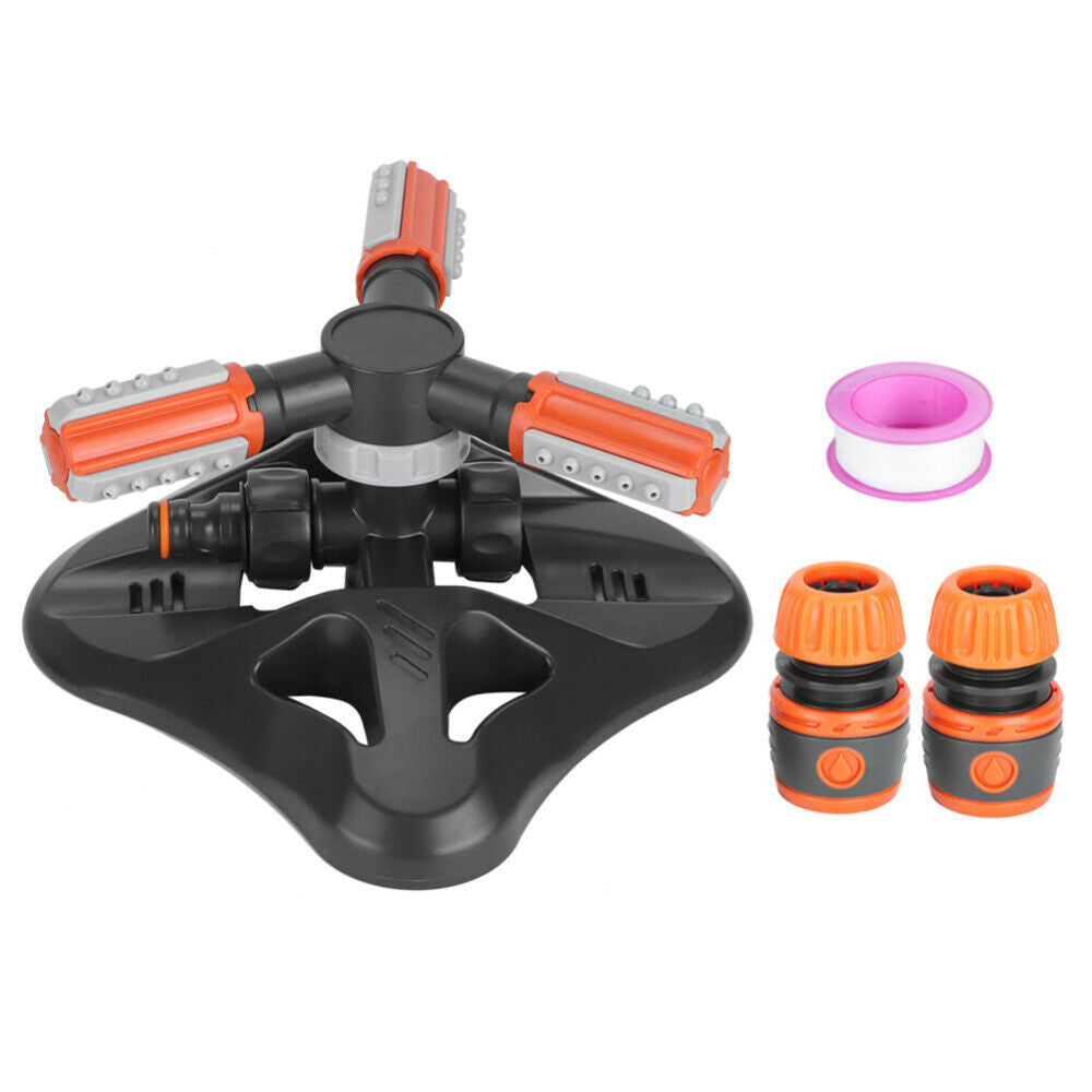 3 Arm Adjustable Garden Sprinkler Lawn Irrigation Spray Nozzle Roof Cooling Tool