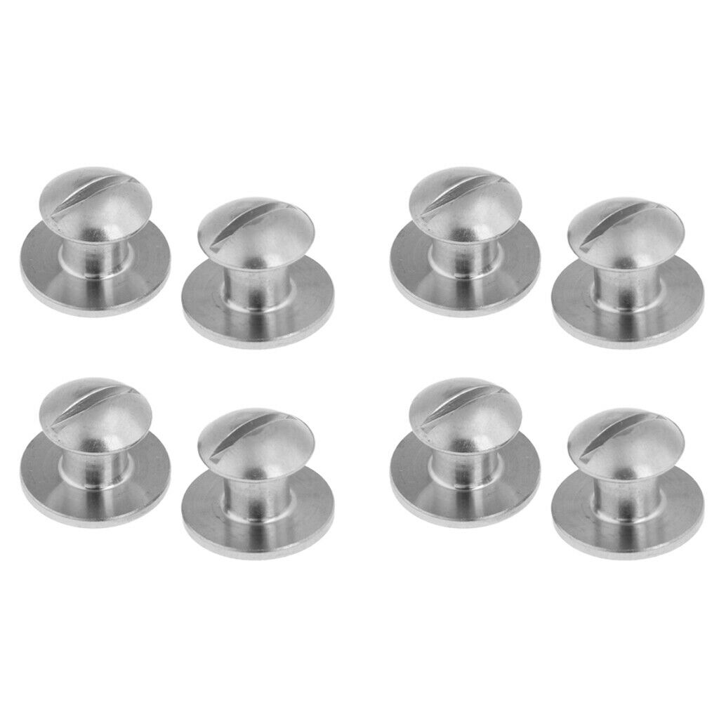 8 Pack Tech Scuba Diving BCD Backplate Pad Book Screws Mounting Hardware