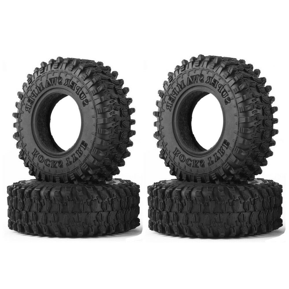 1.0 Soft Rubber All Terrain Tire for 1/24 RC Axial SCX24 90081 AXI00002 Deadbolt