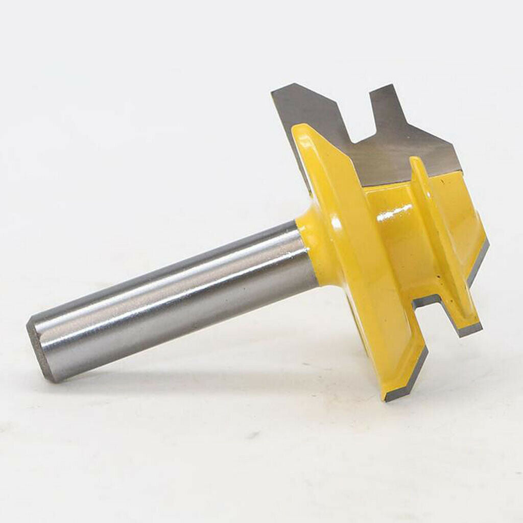 8mm 45Degree Shank Lock Miter Tenon Router Bit Tungsten Woodworking Cutter Tools