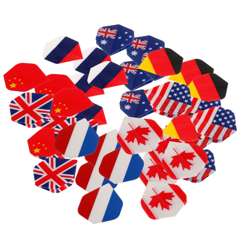 40pcs Standard Dart Flights Professional Darts Accessories Multi-color
