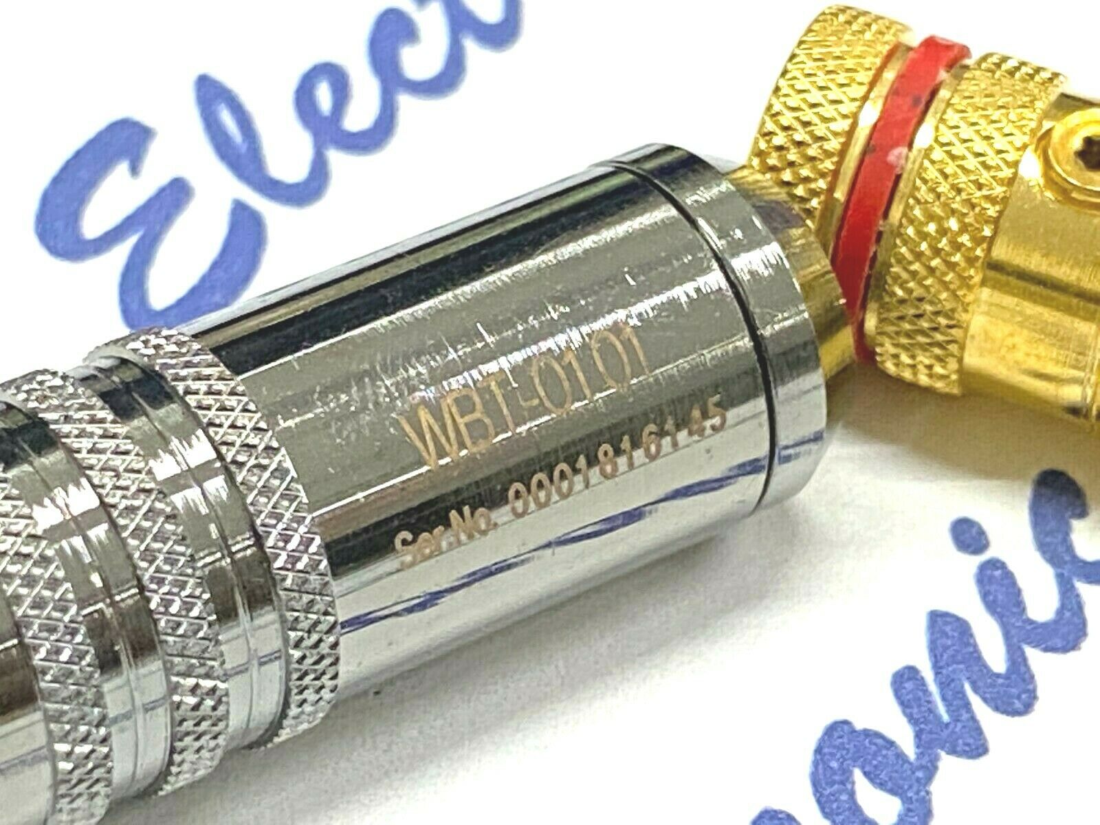 2pcs (1Pair) - WBT RCA WBT-0101  Male Plug / Connector NOS