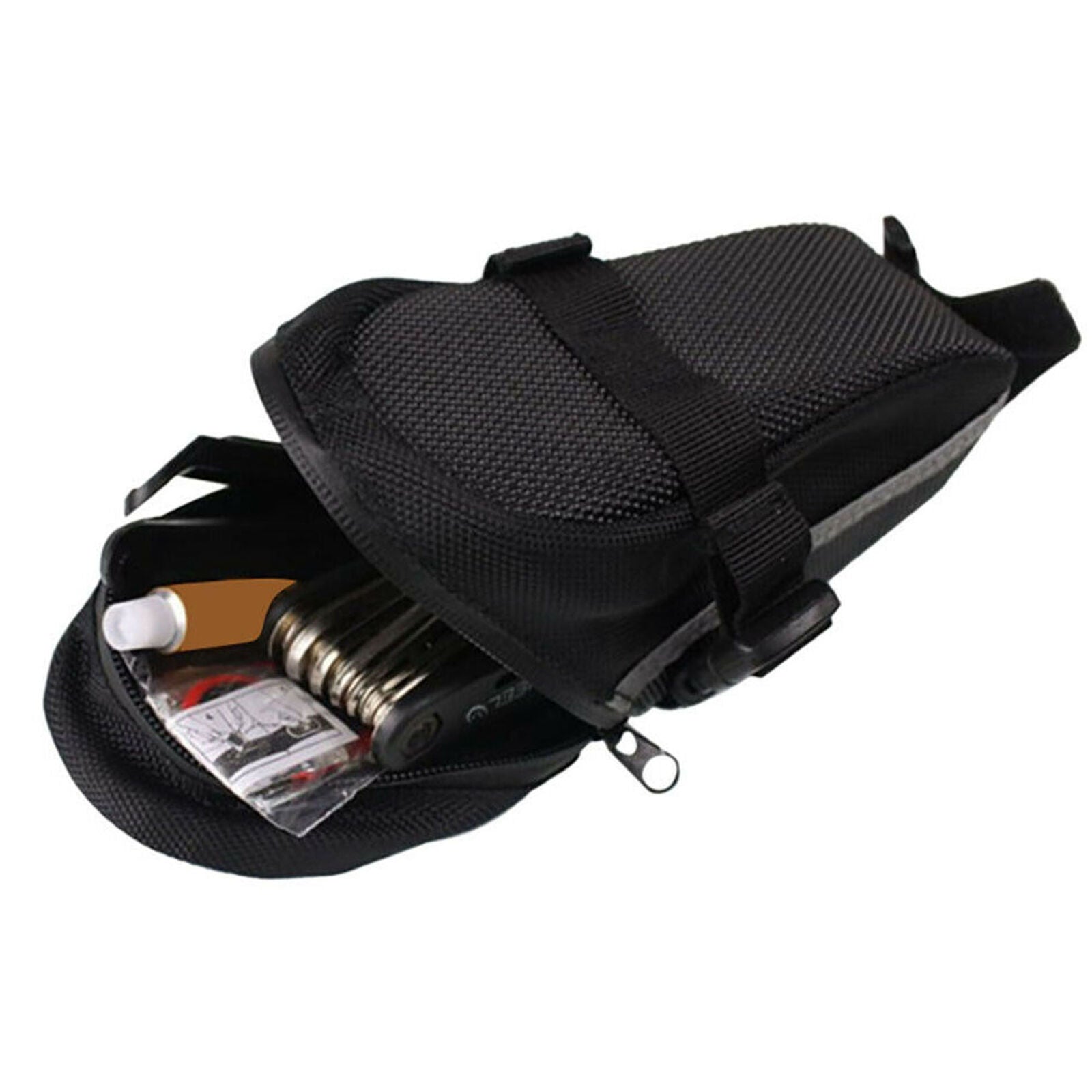 Bike Saddle Bag Bicycle Under Seat Storage Outdoor Rear Tail Pouch Cycling