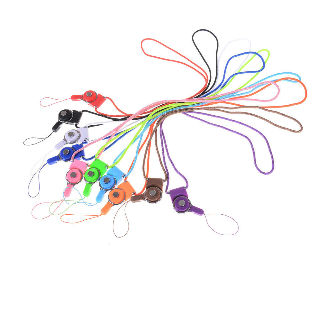 2pcs Candy Colour Cellphone String Lanyard Cord Anti-Drop Phone StrapS.DD