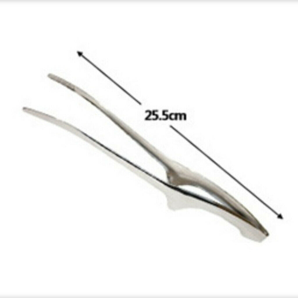 Lightweight Stainless Steel Barbecue Clip Cooking Food Tongs BBQ Turner