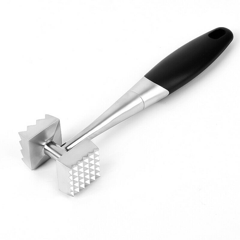 Stainless Steel Zinc Alloy Meat Hammer Household Double Side Meat Hammer KitW5T7