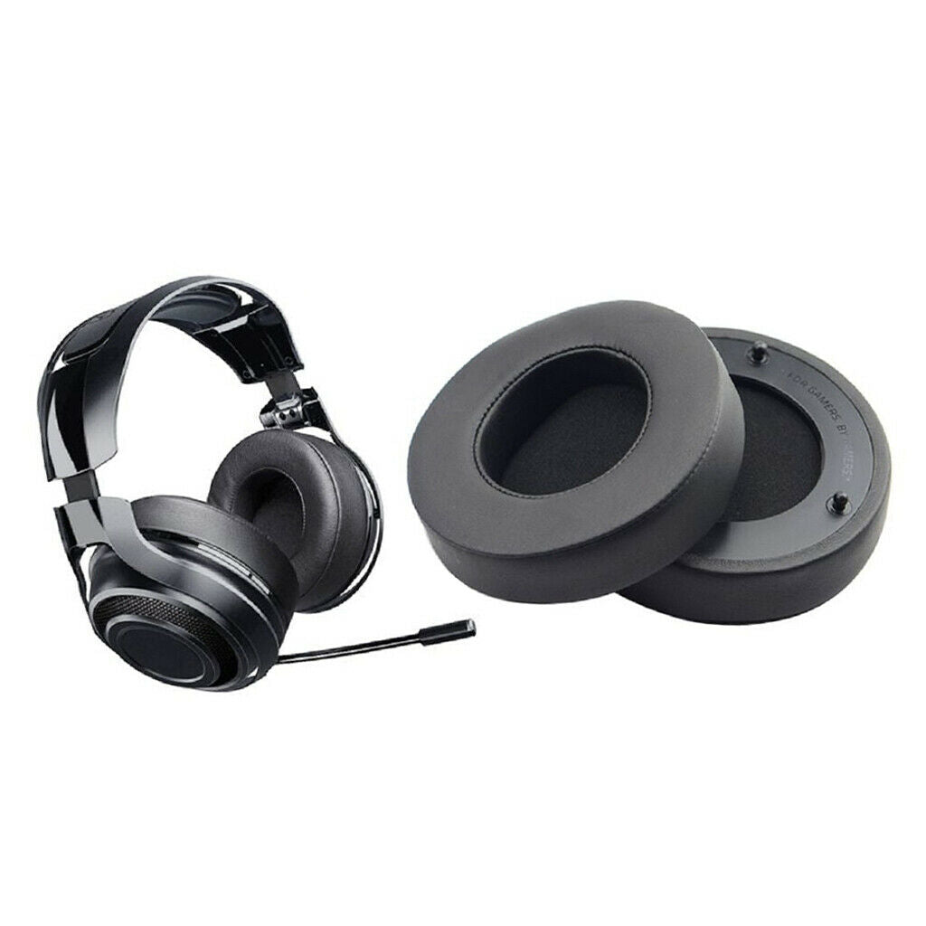 2 lot Replacement Earpad Cushion For Razer ManO'War 7.1 Over-Ear Earphone