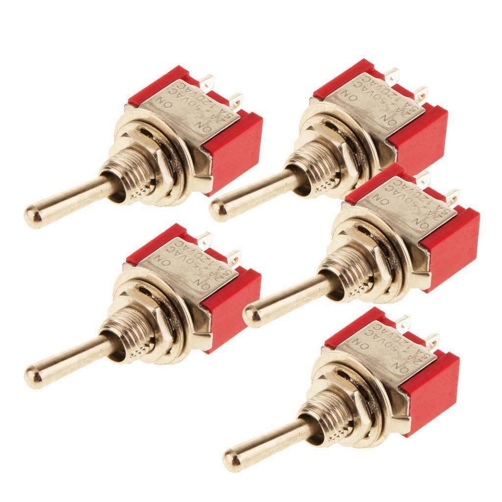 Pre-wired Mini Toggle Switch On and Off Control for Car and Truk( Pack of 5)