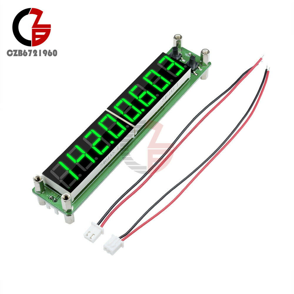 Green RF Signal Frequency Counter Cymometer Tester Meter 0.1-60MHz 20MHz~2.4GHz