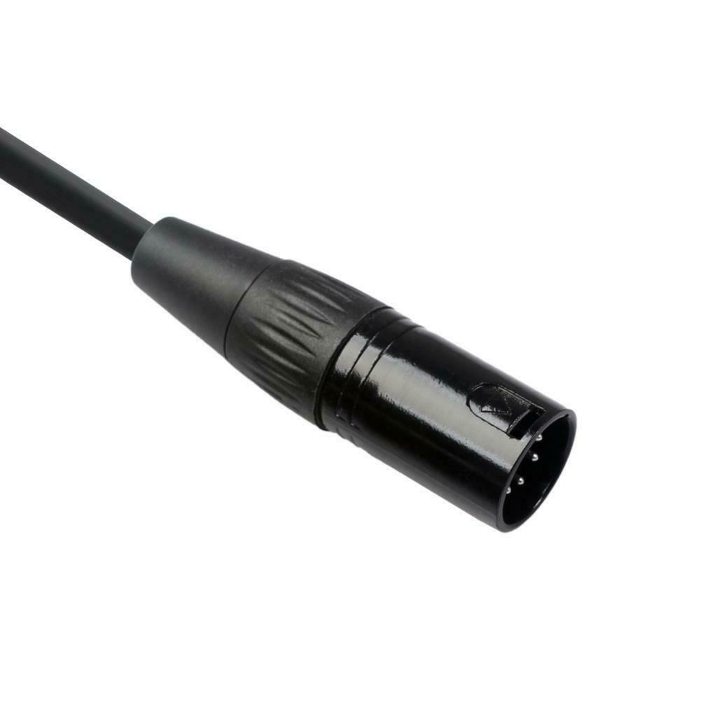 5 Pins XLR Male to 5 Pins XLR Female Stereo Audio Cable Adapter 1m
