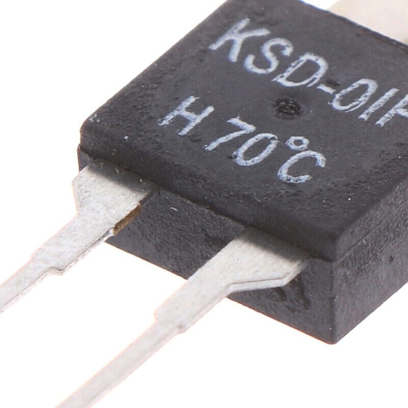 2Pcs  Normally Open Thermal Switch Temperature Sensor Thermostat KSD-01F 70 D WF