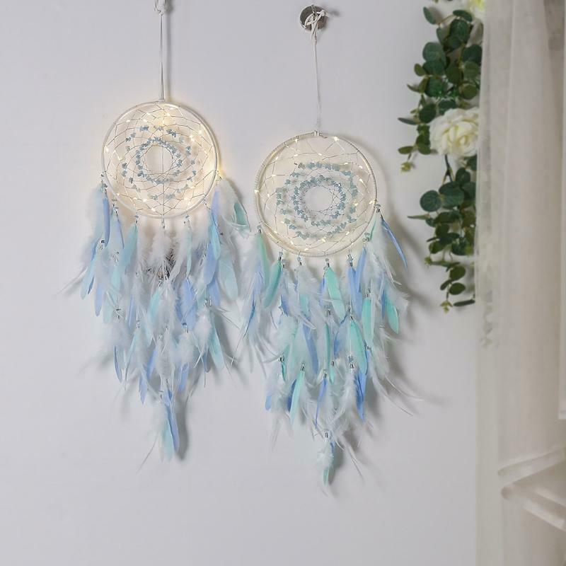 1x LED Dream Catcher Handmade Dream Catchers for Bedroom Wall Hanging Home Decor