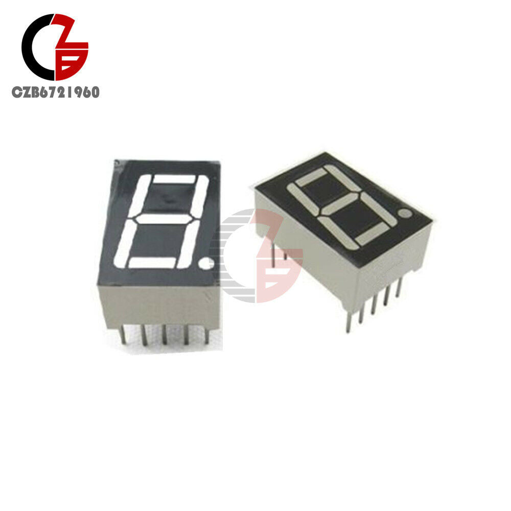 5PCS 0.56" 7 Segment Blue LED Display 1 Digit Common Anode