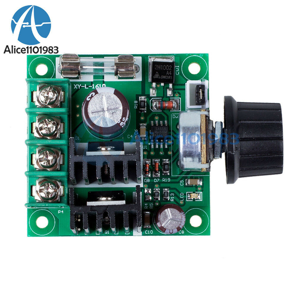 2PCS 12V~40V 10A PWM DC Motor Speed Control Switch Controller Regulator Dimmer