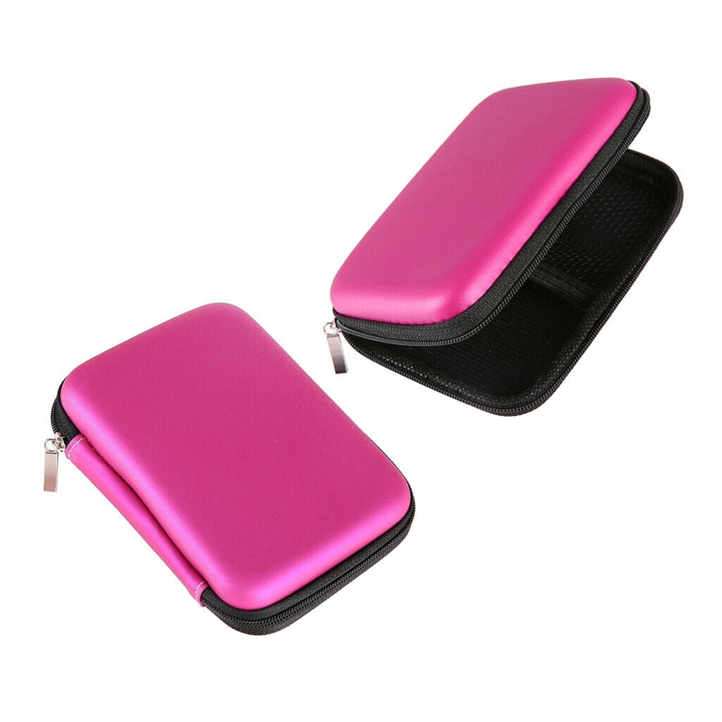 2x Shockproof EVA Hard Drive Case Protective Bag For 2.5" HDD SSD