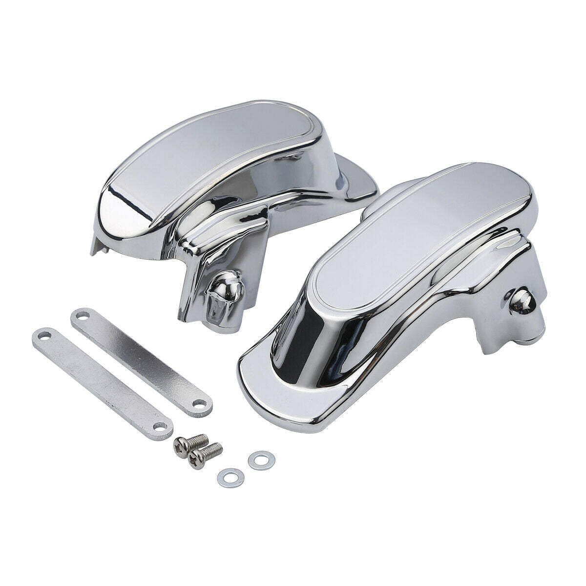 Chrome Rear Frame Axle Covers Fit For Street Bob FXDB Low Rider FXDL Switchback
