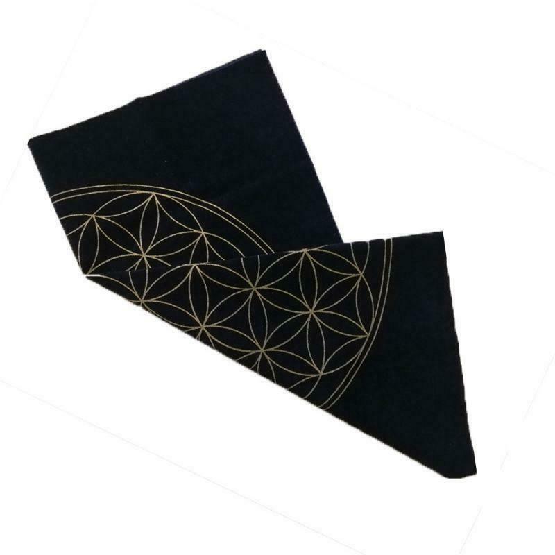 Tarot Card Tablecloth Flower of Life Divination Altar Cloth Board Game Card Pad