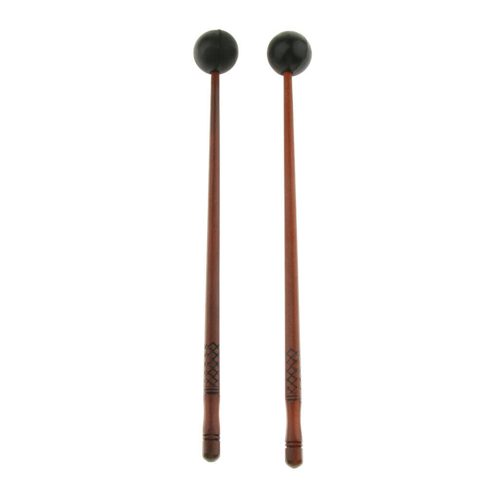 1 Pair Wooden Tongue Drum Handpan Sticks Tankdrum Glockenspiel Beaters