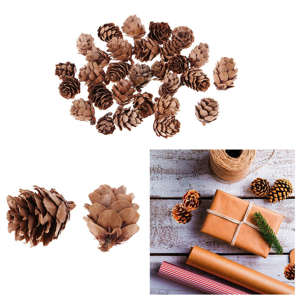 90 Pieces Natural Pine Cones Decorative Pinecone Nuts Ornament Party Decor