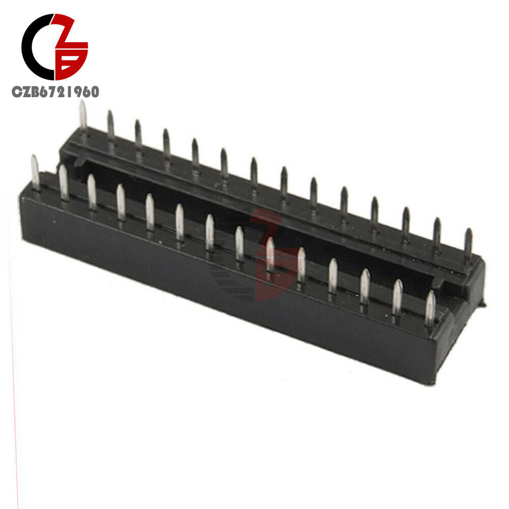 20PCS 28-Pin 28P  2.54mm Pitch Narrow DIP IC Sockets Adaptor Solder Type Socket