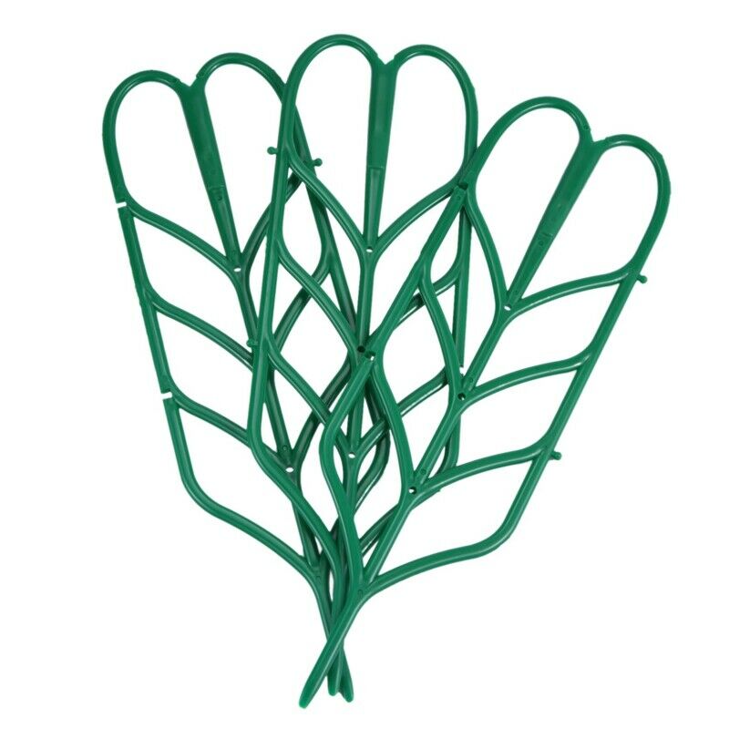3pcs Mini DIY Leaf Shape Garden Trellis Plants Lattice Pots Supports for ClimbY2