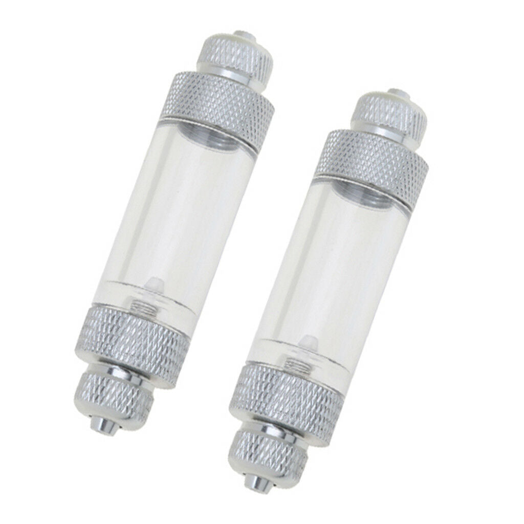 2Pcs Double Head Aquarium Plant CO2 Non-return Bubble Counter Fish Tank Tool