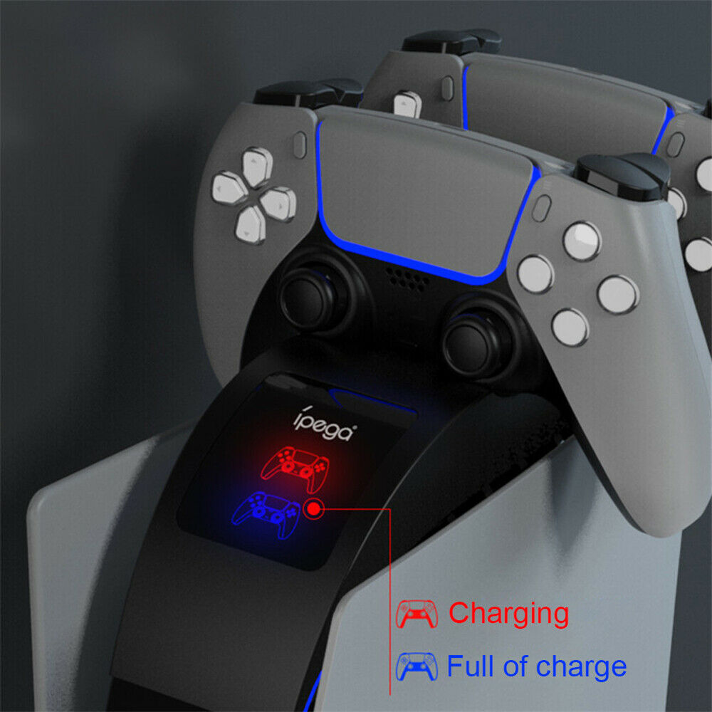 Dual Controller Fast Charger Console Desktop Installation For PS5 Controller