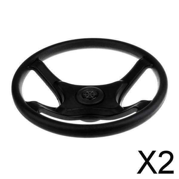 2X Heavy Duty Universal 330mm Marine Sports Boat Steering Wheel 4 Spoke 3/4