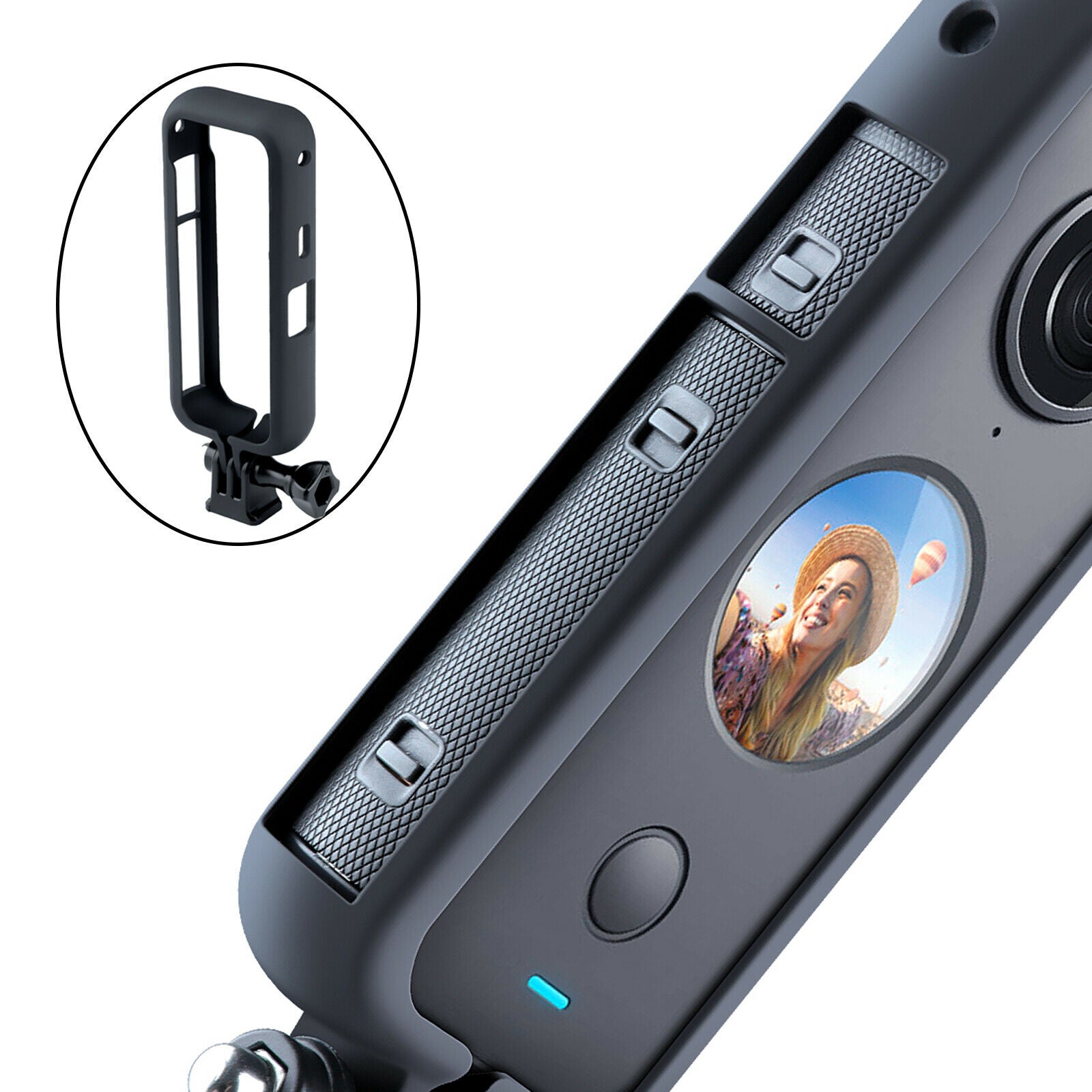 Frame Border Bracket for One X2 with 1/4" Thread Adapter Action Camera 1pc