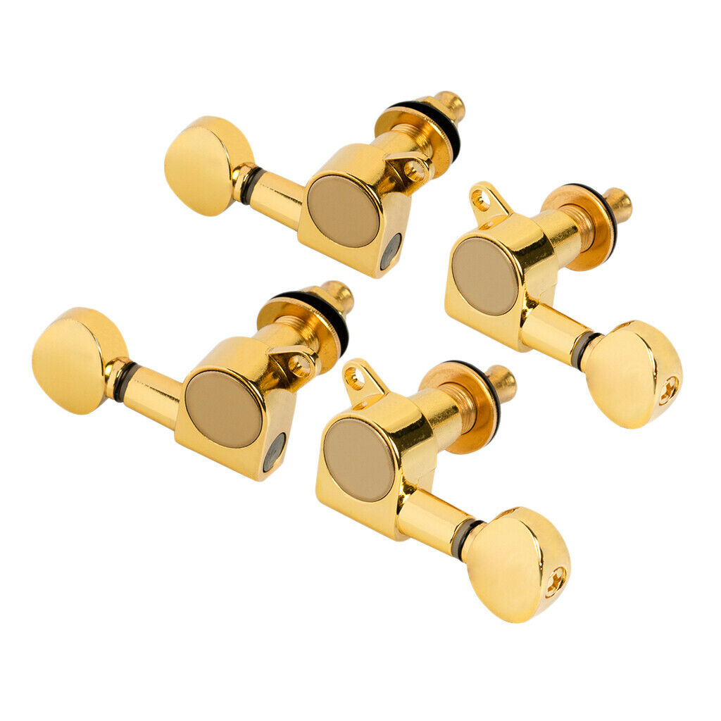 4/set Uku Closed 2R2L Tuning Pegs Machine Heads Knobs for Ukulele Accs