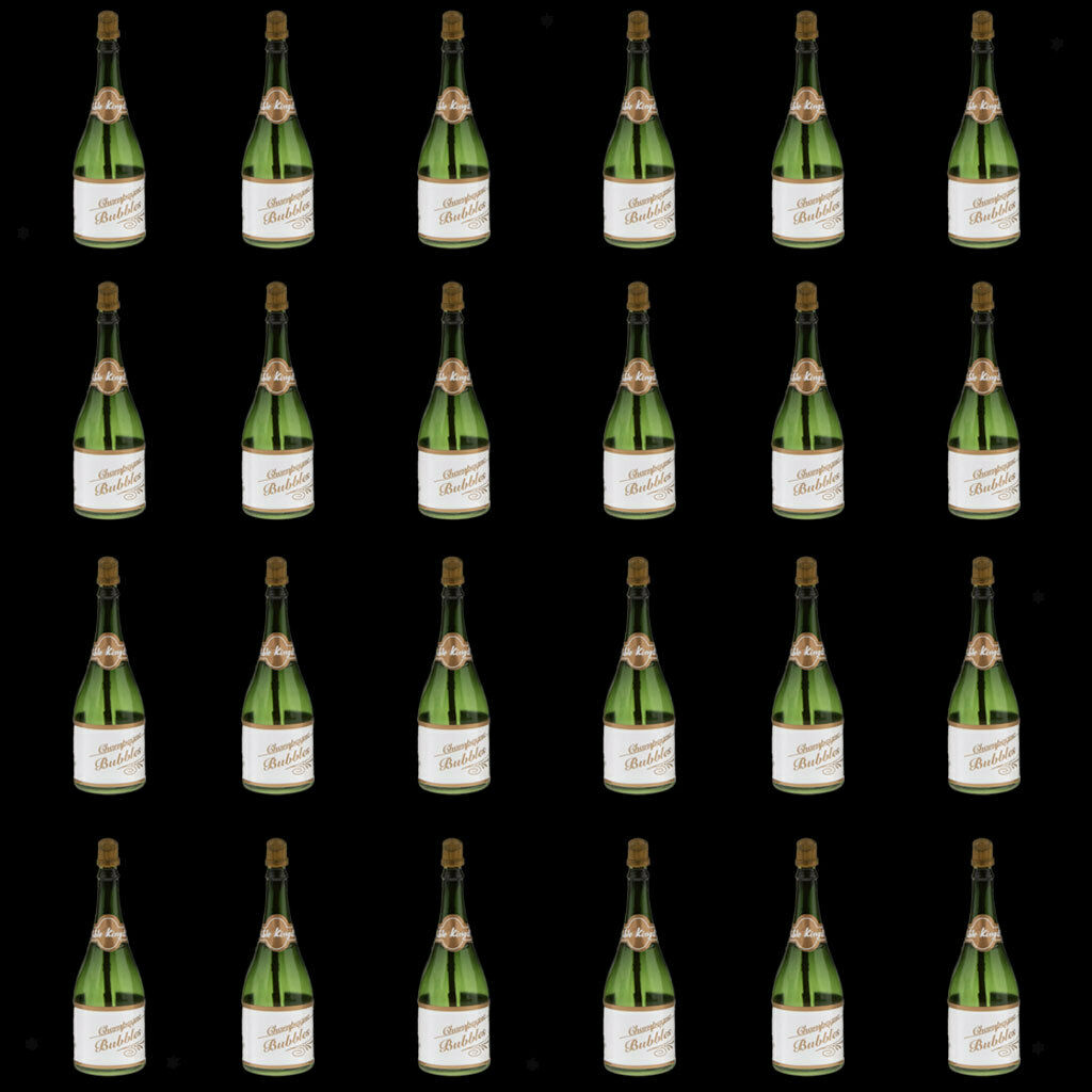 24x Empty Bubble Blowing Mini Champagne Soap Bottles Wedding Party Play Toys