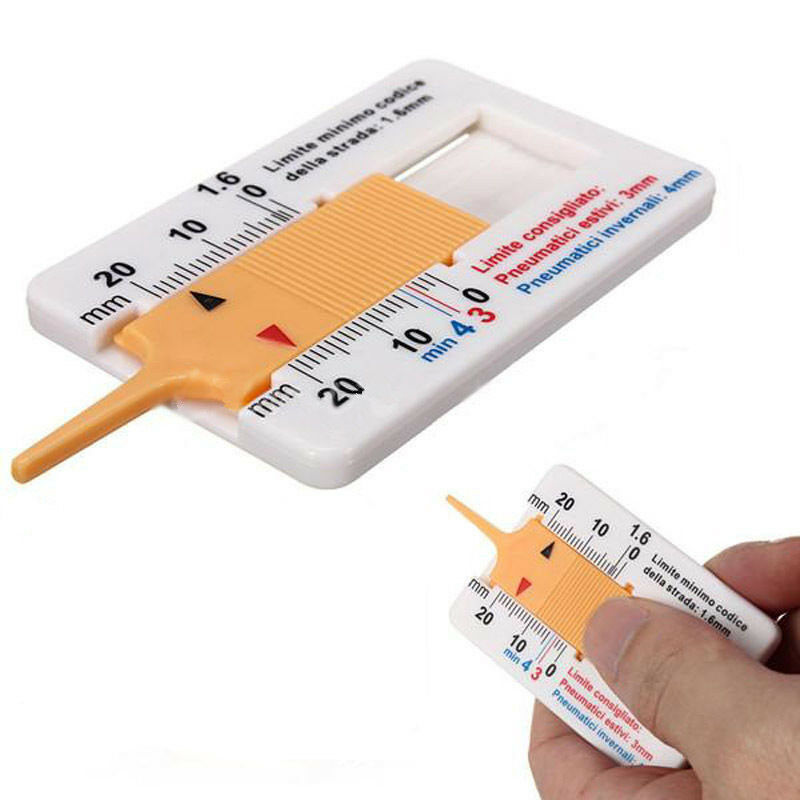 Tire Tread Depth Gauge Car Truck Motorcycle Trailer Wheel Measuring Tool Hei Tt