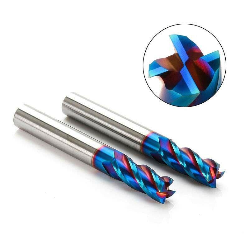 4mm HRC65° 4F Nano Tungsten Carbide End Mill milling cutter for stainless steel