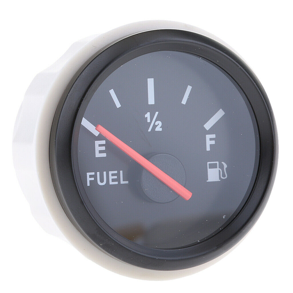 2in 52mm Car Boat Sail Vehicle Fuel Oil Gas Level Gauge Universal Assembly Black