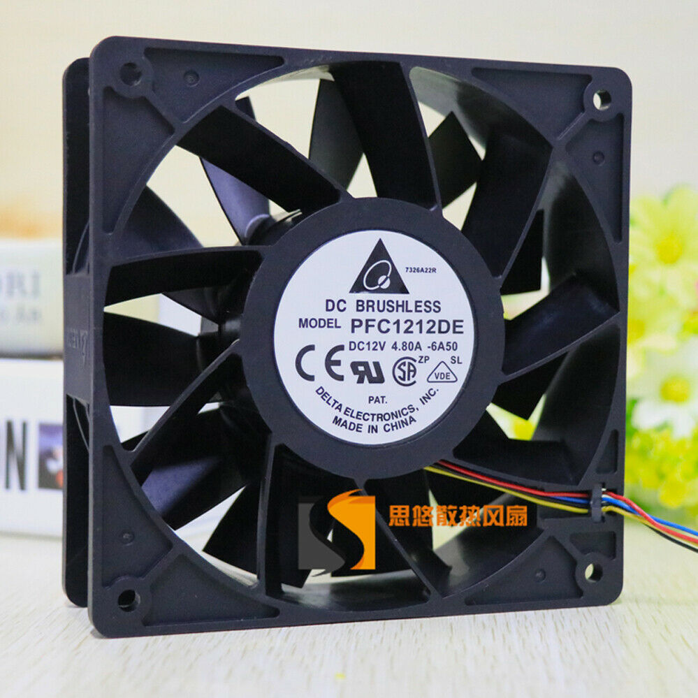 1PC PFC1212DE 12V 4.8A Cooling Fan 4 Line 120*120*38mm