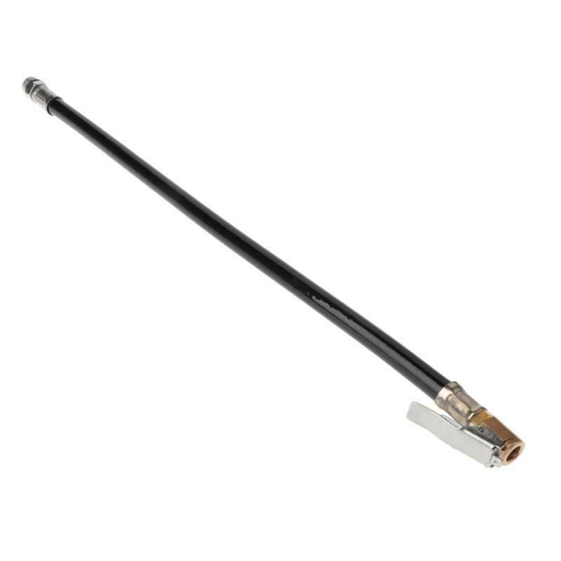 Air Tyre Inflator Pressure Car Auto Tire Pump Hose Gauge Flexible Hose Connector