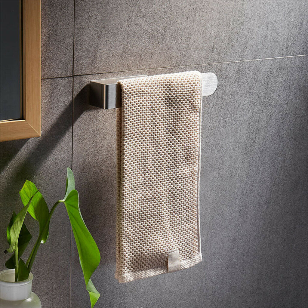 Towel Rail No Drilling Towel Holder Bath Bathroom Bedroom Wall Shelf Rack